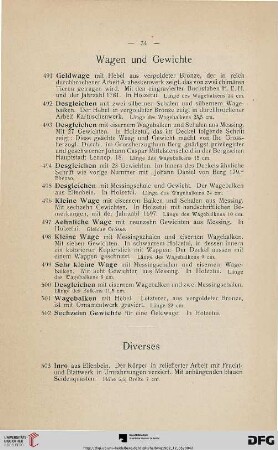 Diverses (Nr. 503-551)