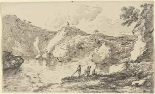 Gewässer mit Bergen