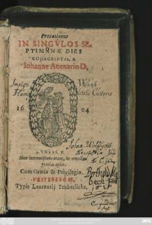 Precationes In Singulos Septimanae Dies