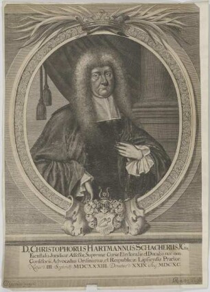 Bildnis des Christophorus Hartmannus Schacherus