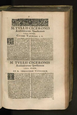 M. Tvllii Ciceronis Academicarum Quaestionum [u. a.]