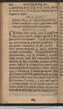 Ad L.LXXI. Ulpian. lib. 2. de officio Proconsulis