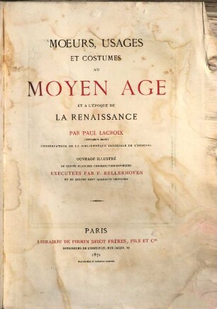 Les arts au moyen âge et à l'époque de la renaissance, 2