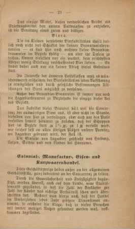 Colonial-, Manufactur-, Eisen und Kurzwaarenhandel.