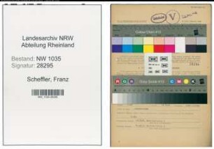 Entnazifizierung Franz Scheffler , geb. 21.05.1898 (Bergmann)