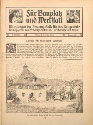 Rathaus mit angebautem Schulhaus