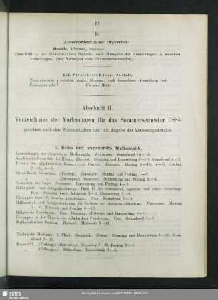 1. Reine und angewandte Mathematik