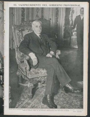 El vicepresidente del gobierno provisional