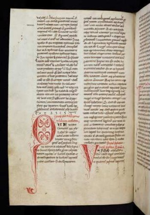 Zierinitiale: Q(UE de libro salomonis); V(ERBA eclesiastes)