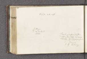 F. G. Behring. – Incipit: Augusta lebe wohl! – Göttingen, 16.04.1775
