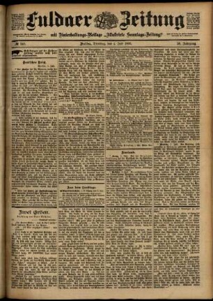 Ausgabe vom Dienstag, den 04. Juli 1899.