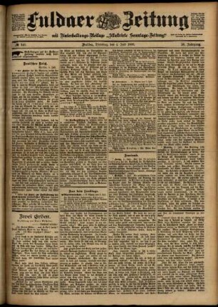 Ausgabe vom Dienstag, den 04. Juli 1899.
