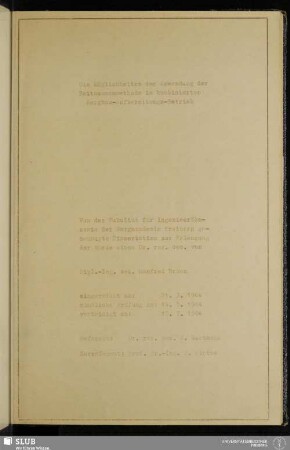 Die Möglichkeiten der Anwendung der Zeitsummenmethode im kombinierten Bergbau-Aufbereitungs-Betrieb