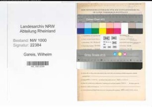 Entnazifizierung Wilhelm Gareis, geb. 10.08.1895 (Studienrat)