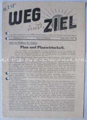 Funktionärszeitung der KPD Niedersachsen u.a. zum Bezirksparteitag