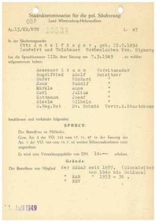 Andelfinger, Otto