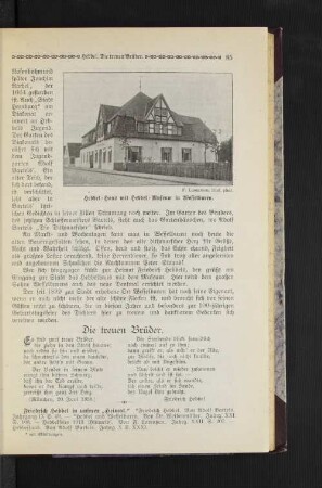 Gedicht: Die treuen Brüder.