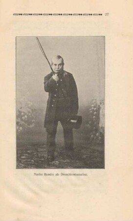 Martin Bendix als Droschkenkutscher