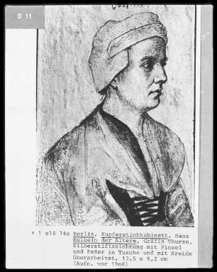 Skizzenbuch — Bildnis der Anna Thurzo-Fugger
