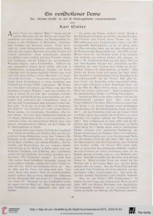 7/8: Ein verschollener Pesne : die "Geburt Christi" in der St. Hedwigskirche wiederentdeckt