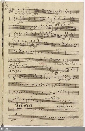 1760. Cavatina: Tacita l'ombre intorno / Ghinassi, S.