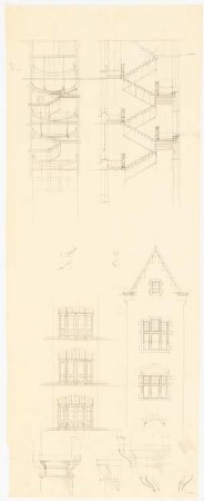 Rathaus, Jauer: Schnitte, Fassadendetails, Fenster