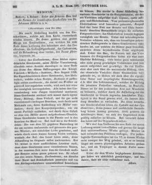 Müller, J.: Ueber den feinern Bau und die Formen der krankhaften Geschwülste. Abt. 1, Lfg. 1-2. Berlin: Reimer 1838 (Beschluss von Nr. 179)