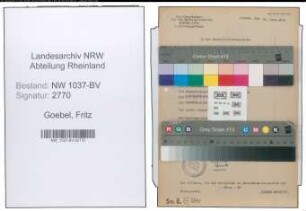 Entnazifizierung Fritz Goebel , geb. 04.08.1900 (Ansager)