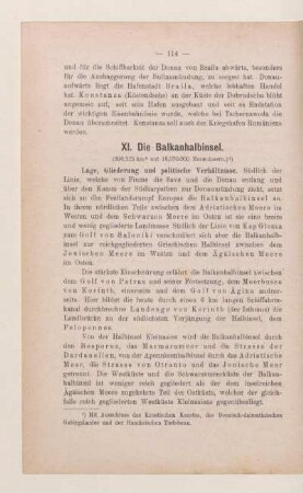 XI. Die Balkanhalbinsel