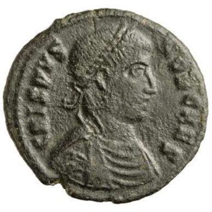 Münze, Follis, Aes 3, 324 n. Chr.