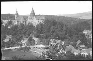 Schwarzenberg. Blick zum Schloss