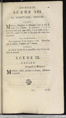 Scene VIII. La Comtesse, Lepine