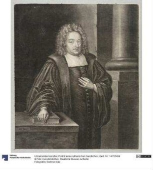 Porträt eines lutherischen Geistlichen