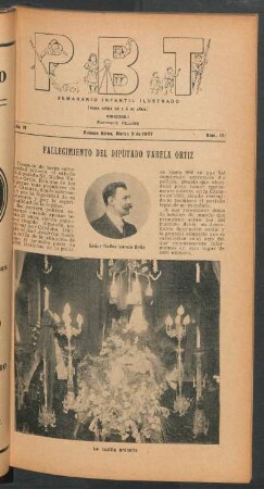 Fallecimiento del diputado Varela Ortiz