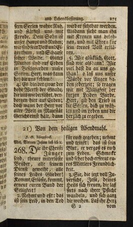 275-292, 21) Von dem heiligen Abendmahl