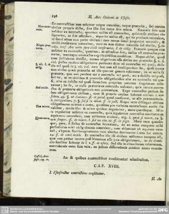 An & quibus contractibus constituatur ususfructus. Cap. XVIII