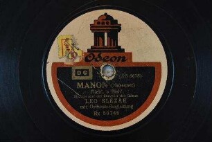 Manon : Flieh', o flieh' [holdes Bild!]; Kirchenszene des Chevalier des Grieux; [aus der Oper "Manon", 3. Akt] / (Massenet)