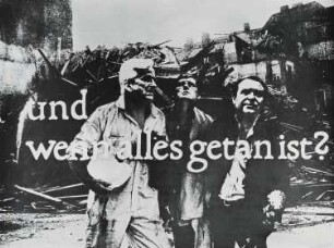 Plakat "Die Spaltung des Kerns hat dem Menschen ungeahnte Möglichkeiten eröffnet"