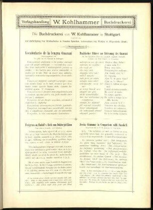 Verlagshandlung W. Kohlhammer Buchdruckerei, Satzprobe