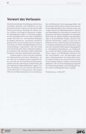 Vorwort des Verfassers