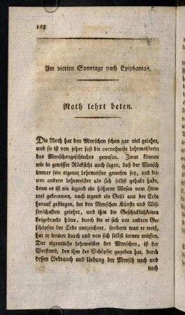 168-181, Am vierten Sonntage nach Epiphanias.