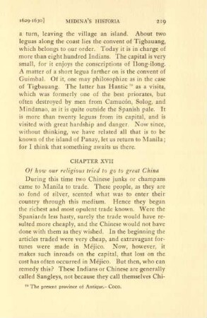 Chapter XVII. Of how our religious tried to go to great China