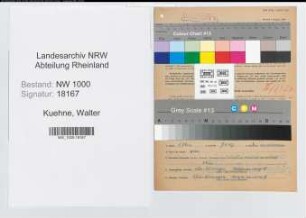 Entnazifizierung Walter Kuehne, geb. 13.01.1914 (Reichsbahninspektor)
