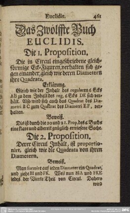 Das Zwölffte Buch Euclidis