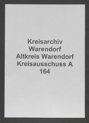 Gemeindewege und -chausseen, Gen.