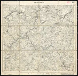 Meßtischblatt 3180 : Großbreitenbach, 1930 : Großbreitenbach. - Hrsg. 1900, einz. Nachtr. 1919, gedr. [19]30. - 1:25000. - [Berlin]: Reichsamt für Landesaufnahme, 1930. - 1 Kt.