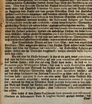 Pro Memoria oder Heydelberg den 11ten Novembr. 1719