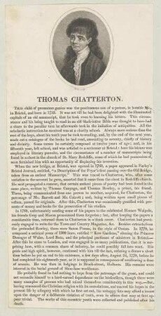 Bildnis des Thomas Chatterton