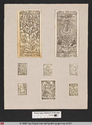 Maria überreicht dem Heiligen Dominikus den Rosenkranz.