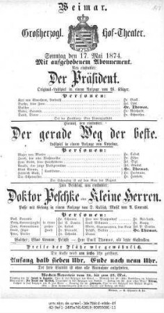 Doktor Peschke oder Kleine Herren